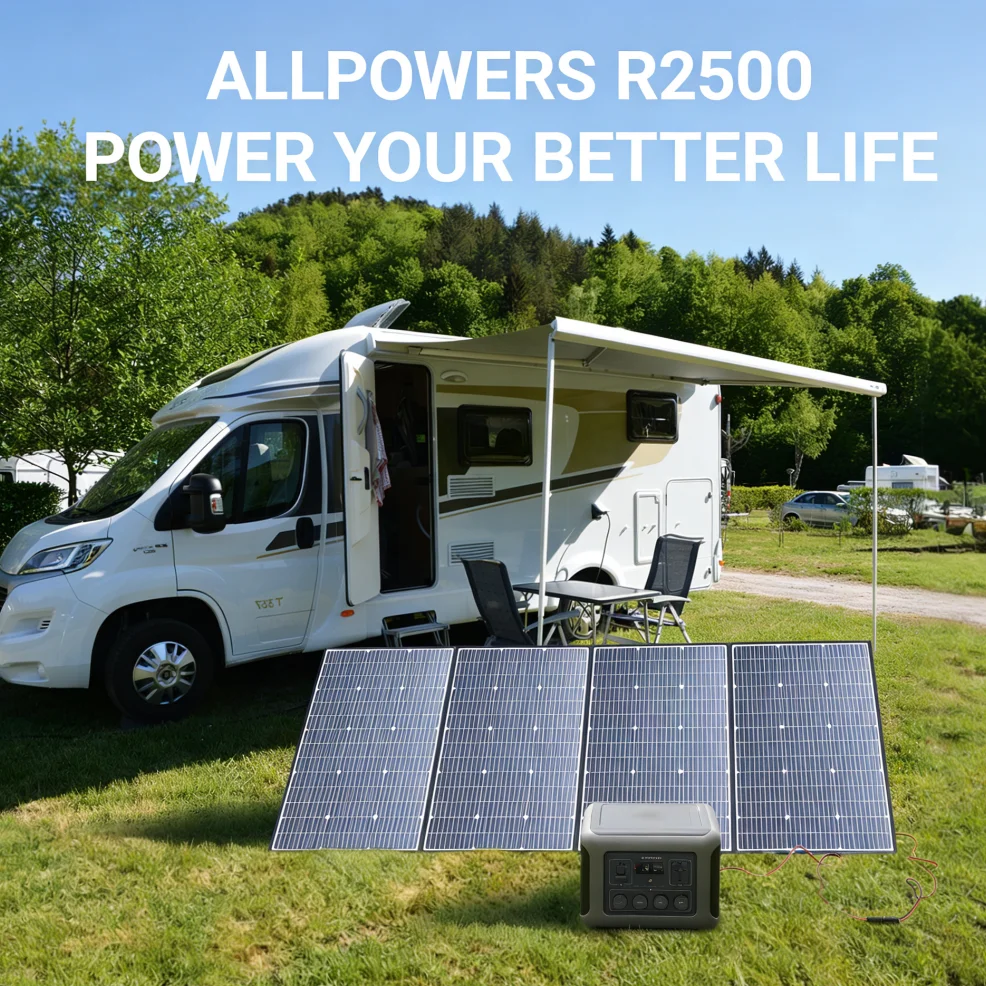 ALLPOWERS R2500 Portable Power Station 1920Wh LiFePO4 Battery 2500W Emergency Household Outdoor Power Supply for RV Travel - Image 5