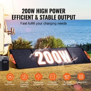 Alternative view of SucceBuy Portable Monocrystalline Solar Panel Foldable ETFE Charger Efficiency Panel Waterproof for Power Station Camping Hiking
