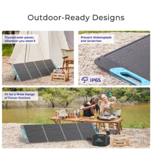 Alternative view of Renogy 200W Portable Solar Panel, IP65 Waterproof Foldable Solar Panel Power Backup, Solar Charger for Power Station RV Camping