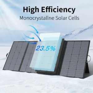 Alternative view of MHPOWOS 400W 220W 110W Lightweight Portable Solar Panel, Foldable Solar Panel for Outdoor Activities, IP67 Waterproof for RV
