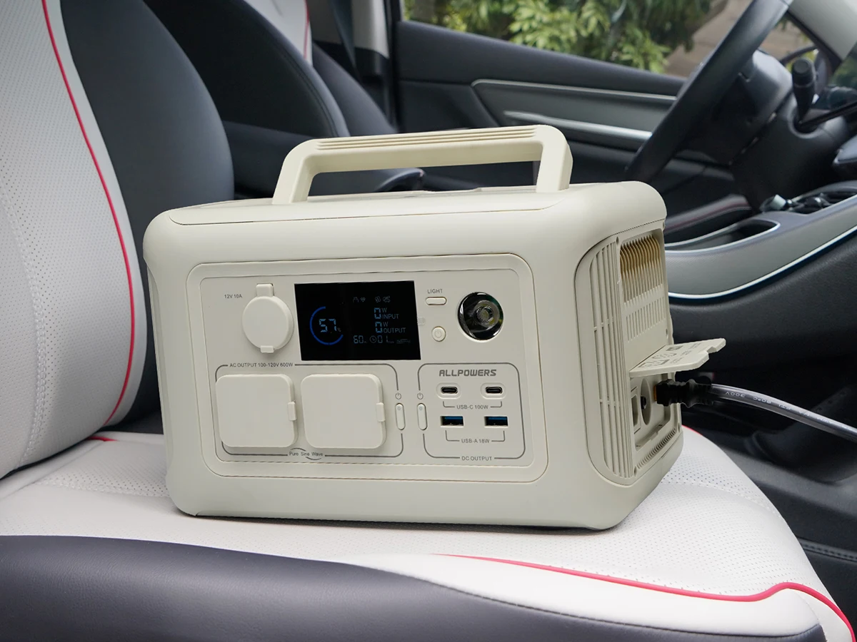 ALLPOWERS R600 Portable Power Station with Solar panel 100W , 600W 299Wh LiFePO4 Solar Generator UPS Battery Backup MPPT for RV - Image 4