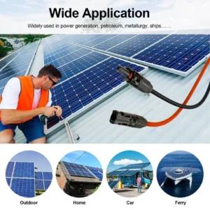 Alternative view of 10FT/20FT 6mm 2 Silicone Solar Panel Extension Cable 10 AWG PV Flexible Waterproof Wire Connectors For Solar Panel System