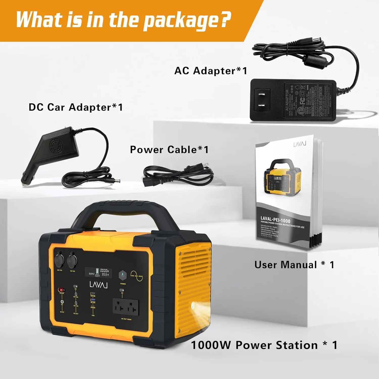 1000W Portable Power Station, 1075Wh Backup Lithium Battery, 120V/1000W AC Outlet, Solar Generator for Home, RV,, Customized - Image 6